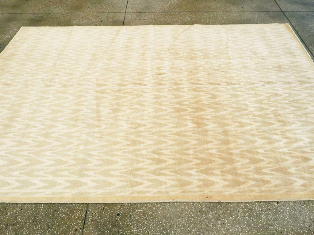 Vintage Indian Cotton Agra Carpet, No.13980 - Galerie Shabab