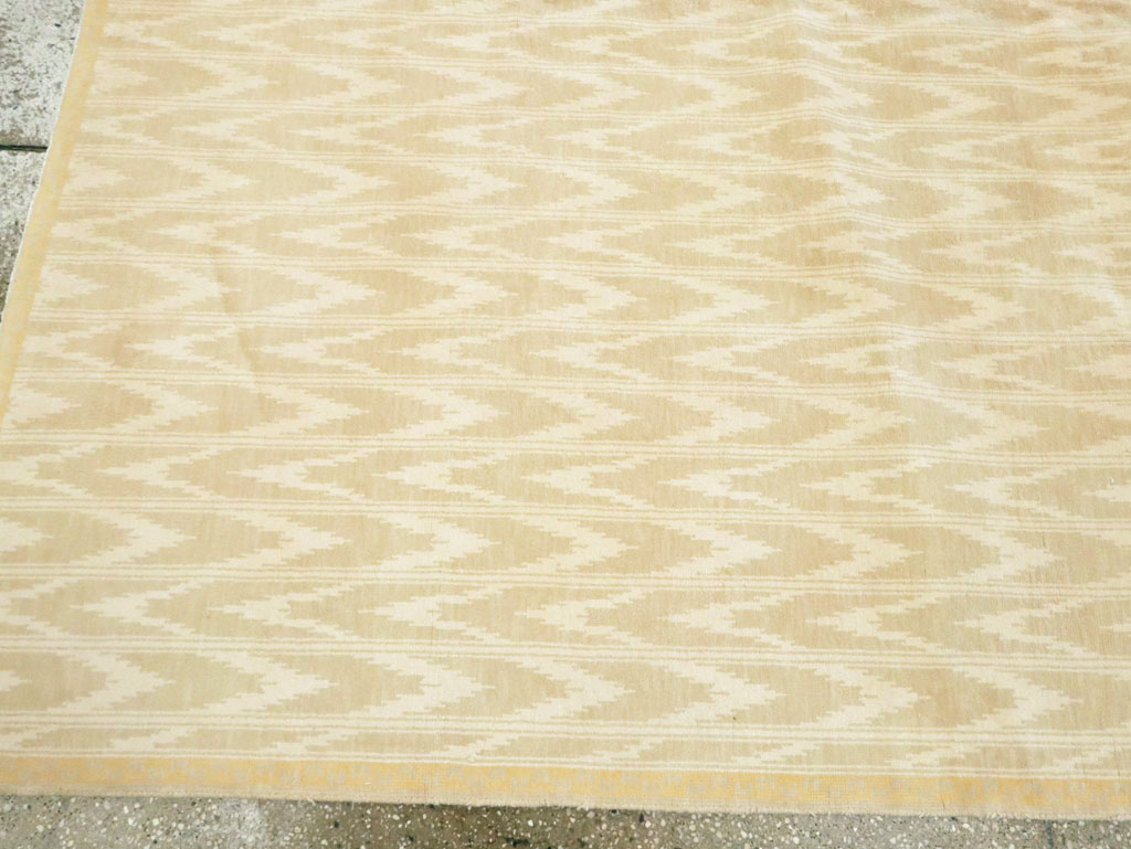 Vintage Indian Cotton Agra Carpet, No.13980 - Galerie Shabab