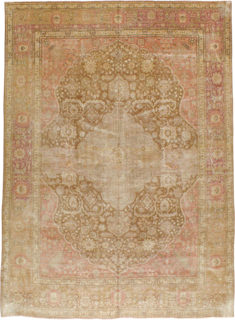 Antique Persian Tabriz Carpet, No.13990 - Galerie Shabab