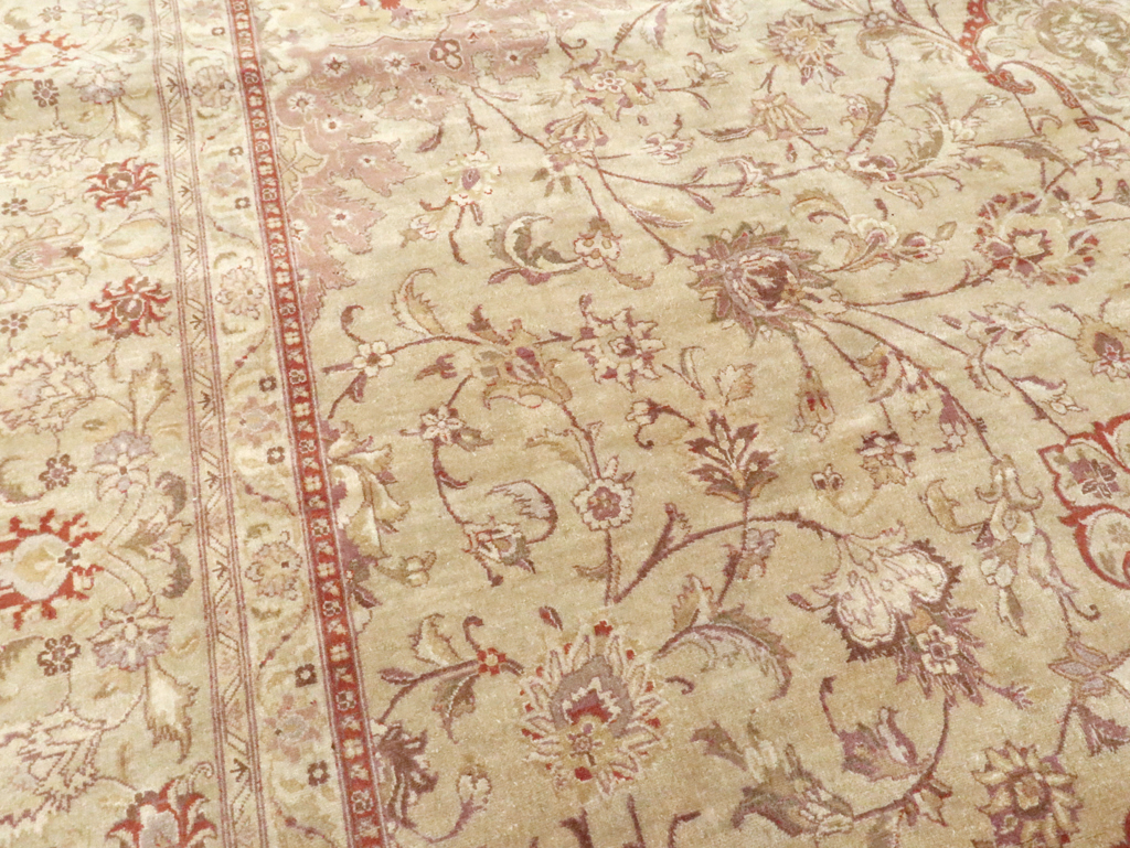 Vintage Persian Tabriz Carpet, No.13991 - Galerie Shabab