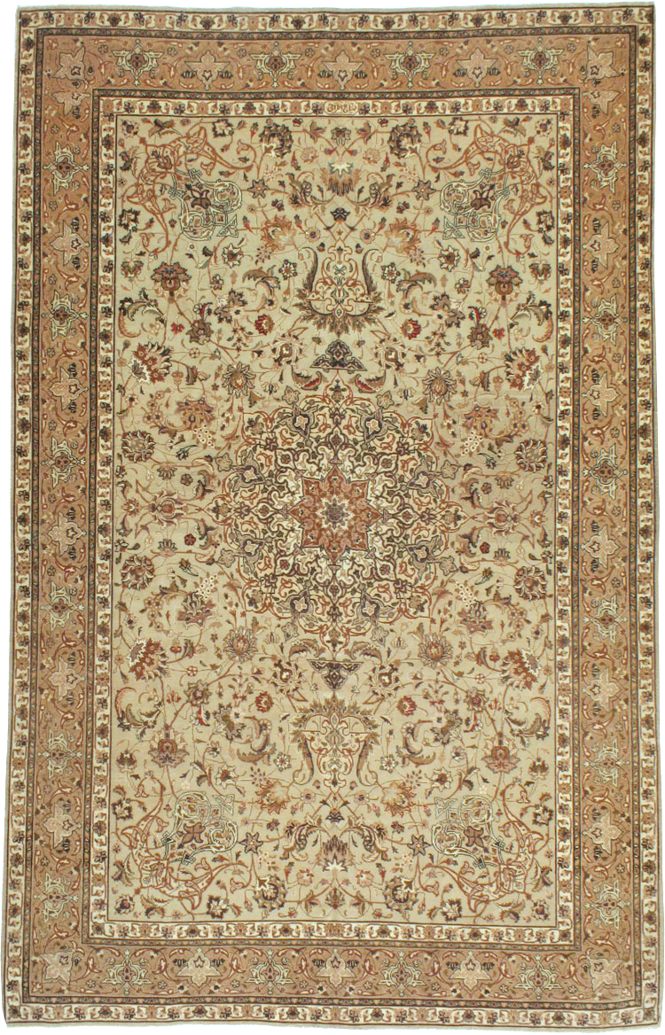 Vintage Persian Tabriz Carpet, No.13995 - Galerie Shabab