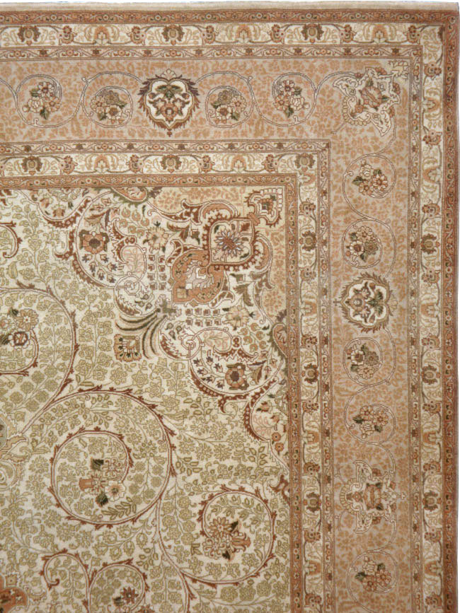 Vintage Persian Tabriz Carpet, No.13996 - Galerie Shabab