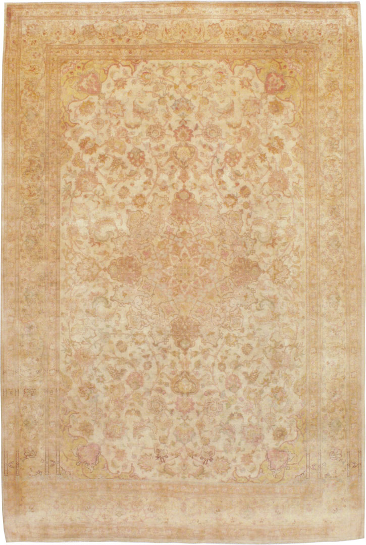 Vintage Persian Tabriz Carpet, No.13998 - Galerie Shabab