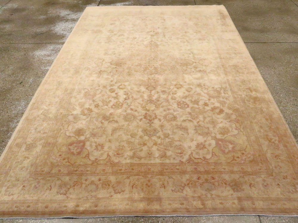 Vintage Persian Tabriz Carpet, No.13998 - Galerie Shabab