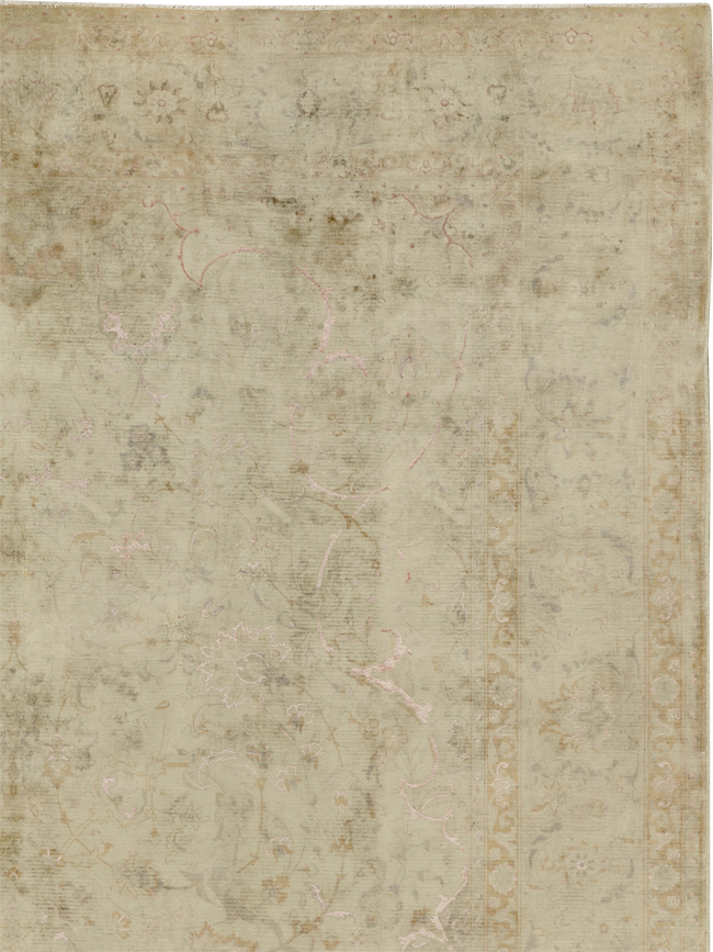 Vintage Persian Tabriz Carpet, No.14007 - Galerie Shabab