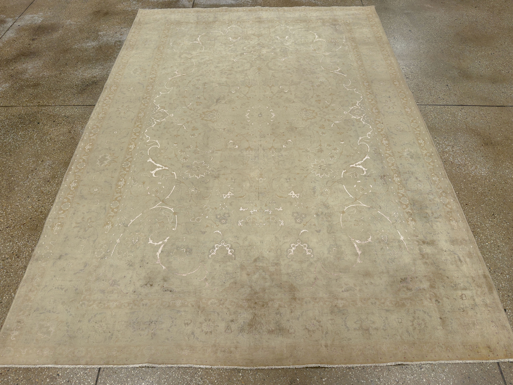 Vintage Persian Tabriz Carpet, No.14007 - Galerie Shabab