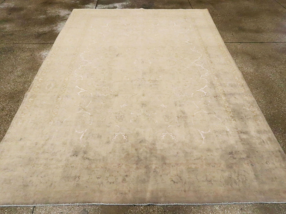 Vintage Persian Tabriz Carpet, No.14007 - Galerie Shabab