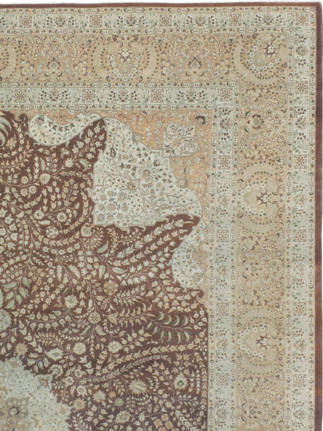 Vintage Persian Tabriz Carpet, No.14011 - Galerie Shabab