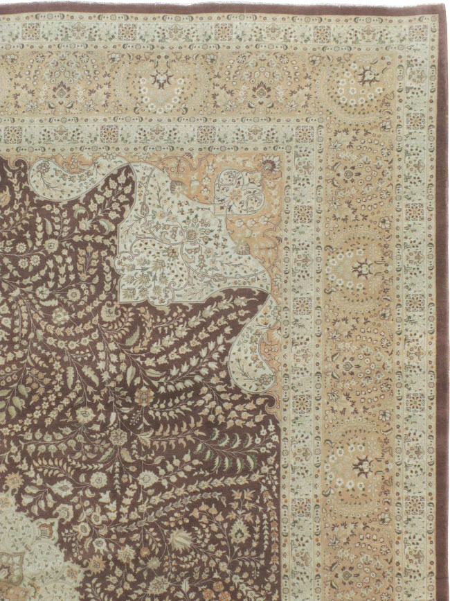 Vintage Persian Tabriz Carpet, No.14011 - Galerie Shabab