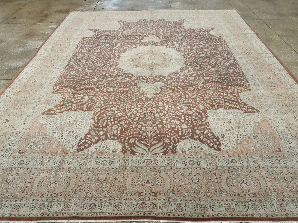 Vintage Persian Tabriz Carpet, No.14011 - Galerie Shabab