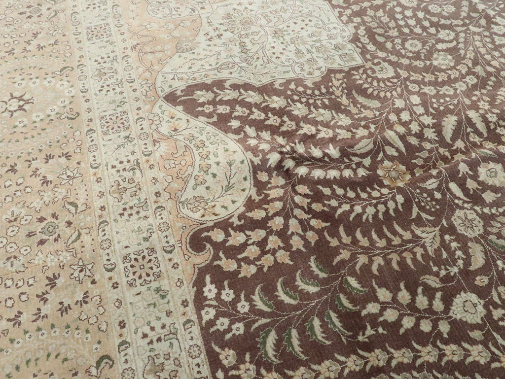 Vintage Persian Tabriz Carpet, No.14011 - Galerie Shabab