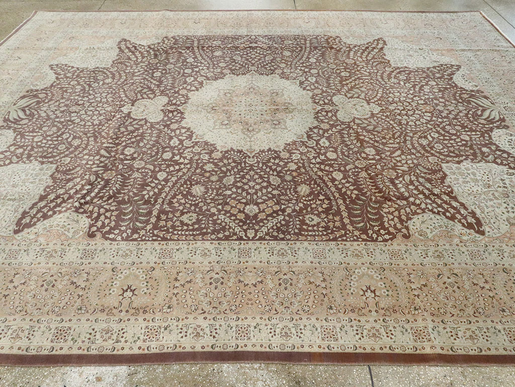 Vintage Persian Tabriz Carpet, No.14011 - Galerie Shabab