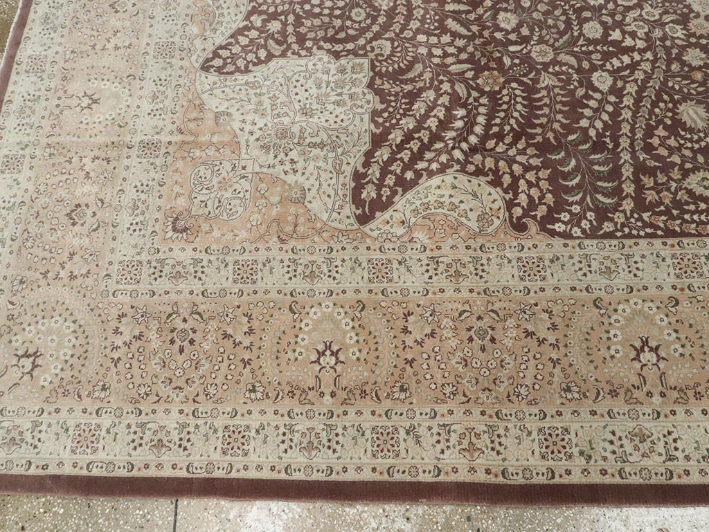 Vintage Persian Tabriz Carpet, No.14011 - Galerie Shabab