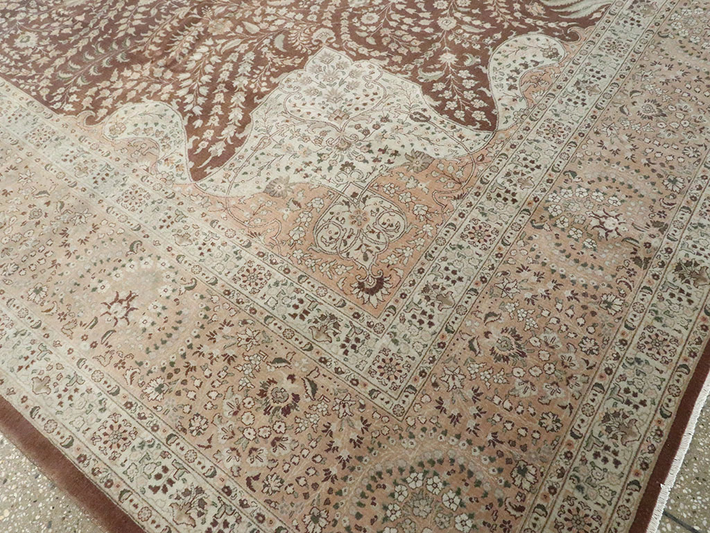 Vintage Persian Tabriz Carpet, No.14011 - Galerie Shabab
