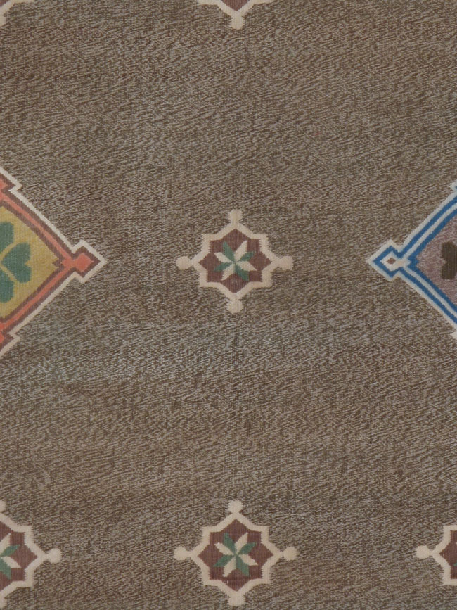 Vintage Indian Flat-woven Dhurrie Rug, No.14020 - Galerie Shabab