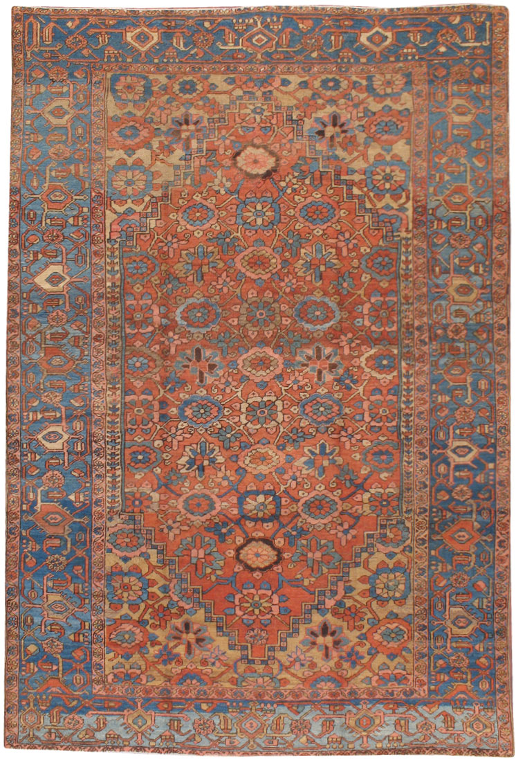 Antique Persian Heriz Carpet, No.14037 - Galerie Shabab