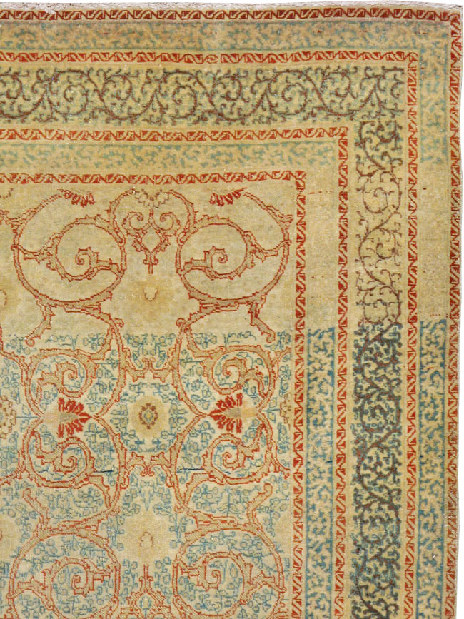 Antique Persian Tabriz Hagi Jalili Rug, No.14043 - Galerie Shabab