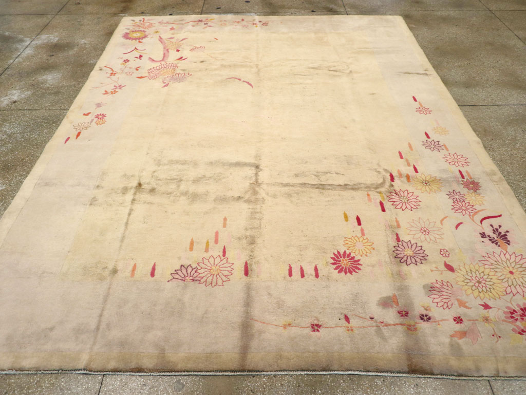 Vintage Chinese Art Deco Room Size Carpet, No.14045 - Galerie Shabab