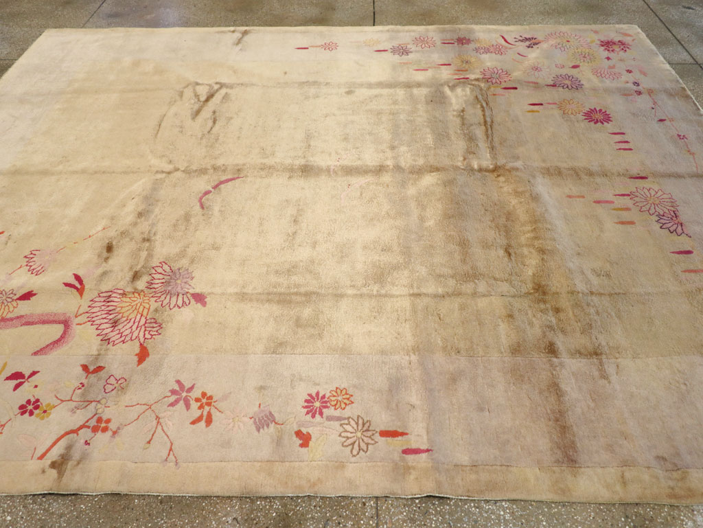 Vintage Chinese Art Deco Room Size Carpet, No.14045 - Galerie Shabab