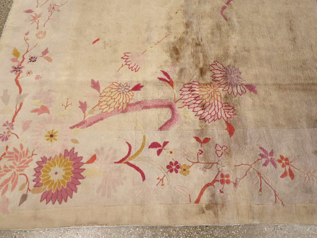 Vintage Chinese Art Deco Room Size Carpet, No.14045 - Galerie Shabab