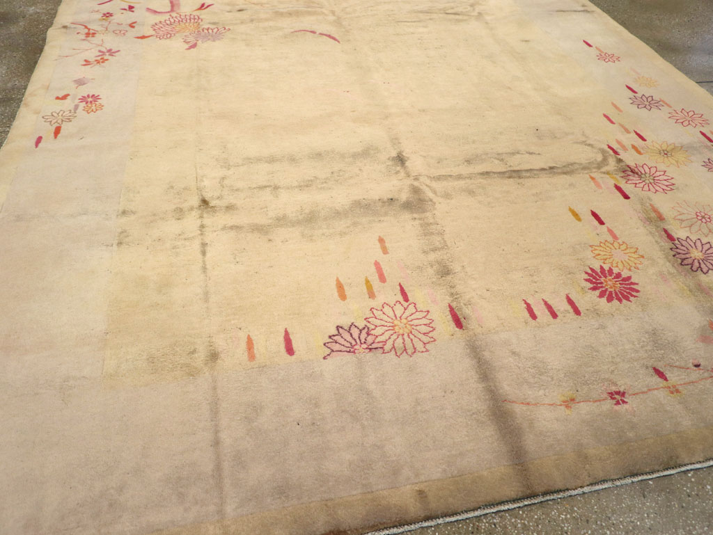 Vintage Chinese Art Deco Room Size Carpet, No.14045 - Galerie Shabab