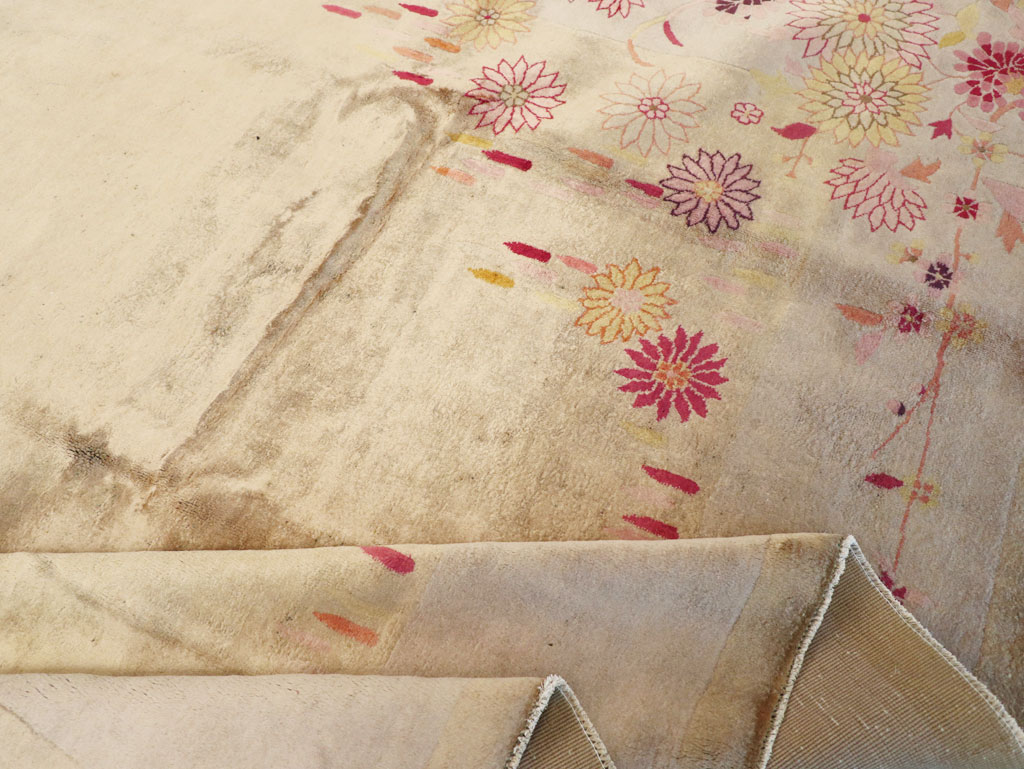 Vintage Chinese Art Deco Room Size Carpet, No.14045 - Galerie Shabab