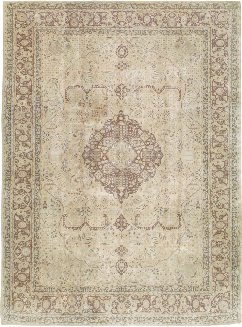 Vintage Persian Tabriz Carpet, No.14056 - Galerie Shabab