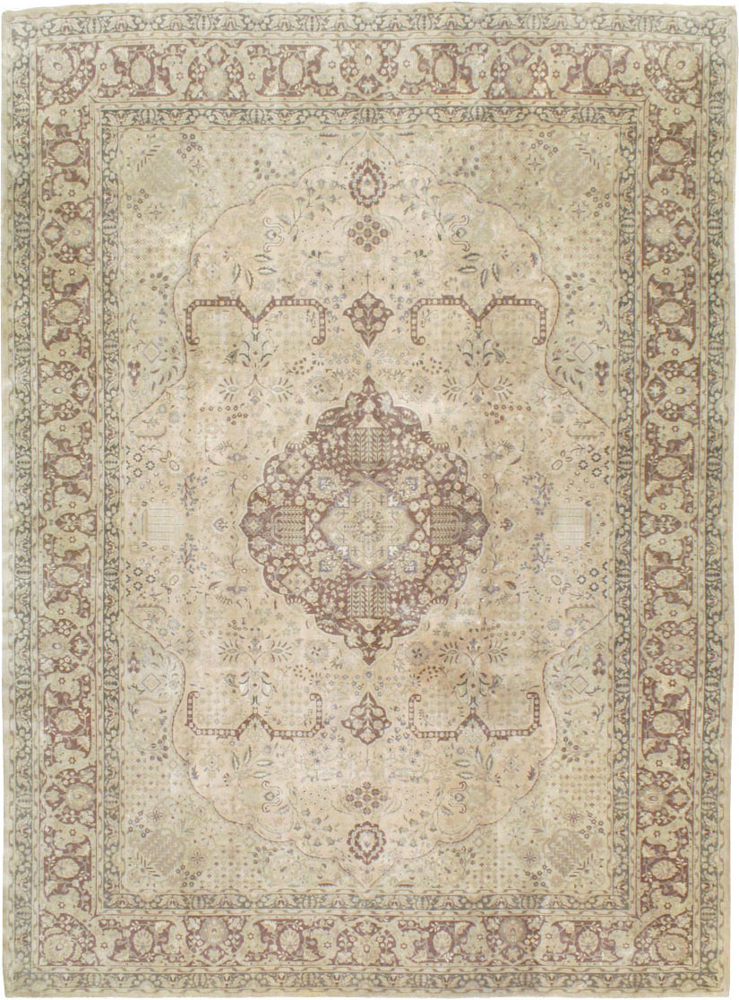 Vintage Persian Tabriz Carpet, No.14056 - Galerie Shabab