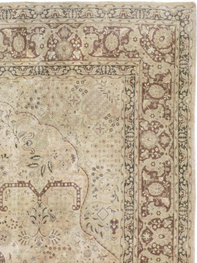Vintage Persian Tabriz Carpet, No.14056 - Galerie Shabab