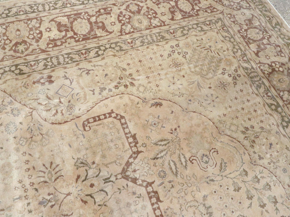 Vintage Persian Tabriz Carpet, No.14056 - Galerie Shabab