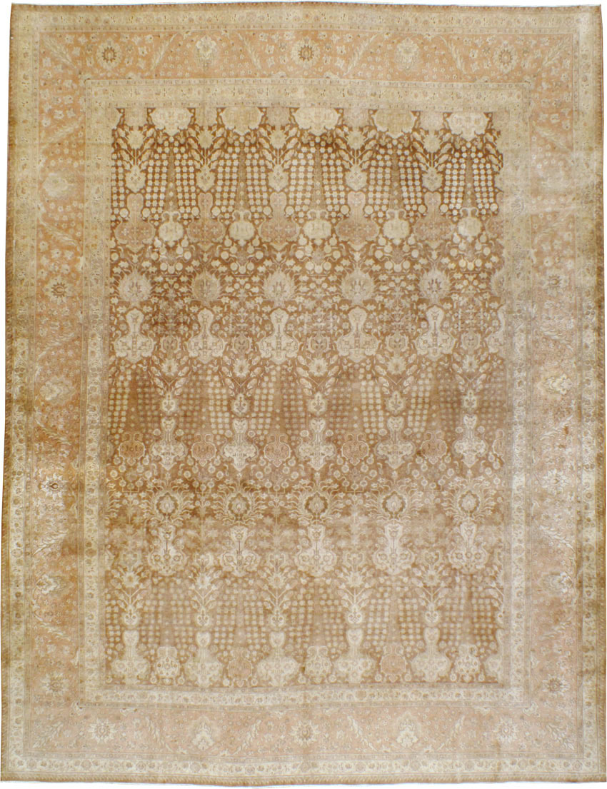Vintage Persian Tabriz Carpet, No.14060 - Galerie Shabab