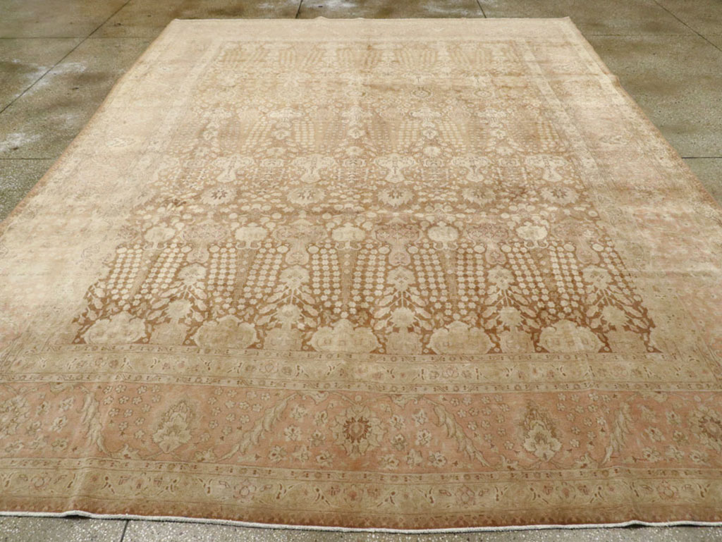 Vintage Persian Tabriz Carpet, No.14060 - Galerie Shabab