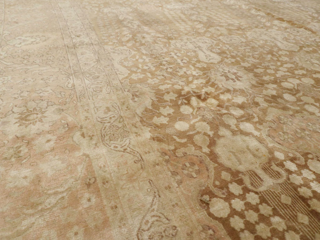 Vintage Persian Tabriz Carpet, No.14060 - Galerie Shabab