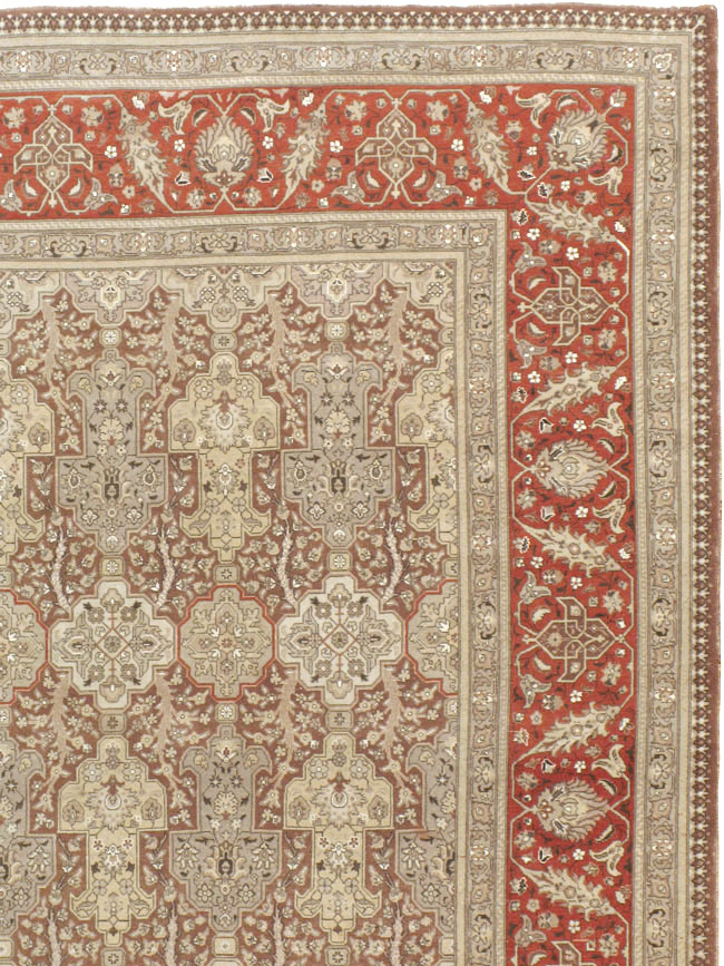 Vintage Persian Tabriz Carpet, No.14061 - Galerie Shabab