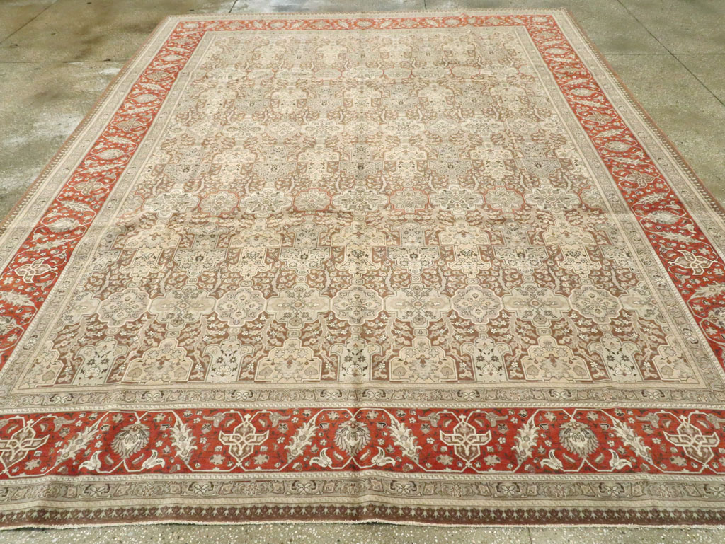 Vintage Persian Tabriz Carpet, No.14061 - Galerie Shabab