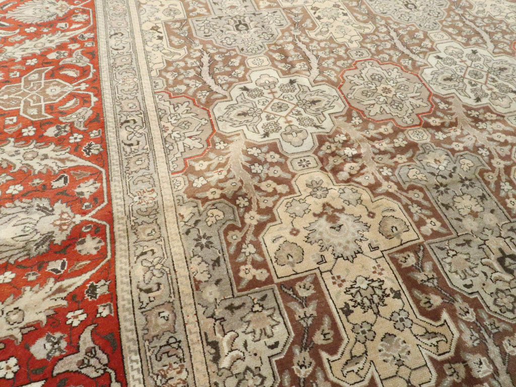 Vintage Persian Tabriz Carpet, No.14061 - Galerie Shabab