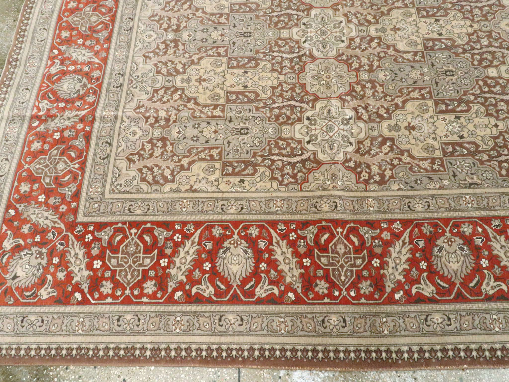 Vintage Persian Tabriz Carpet, No.14061 - Galerie Shabab