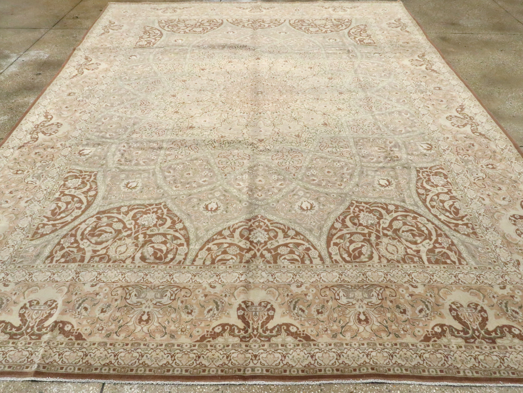 Vintage Persian Tabriz Carpet, No.14064 - Galerie Shabab