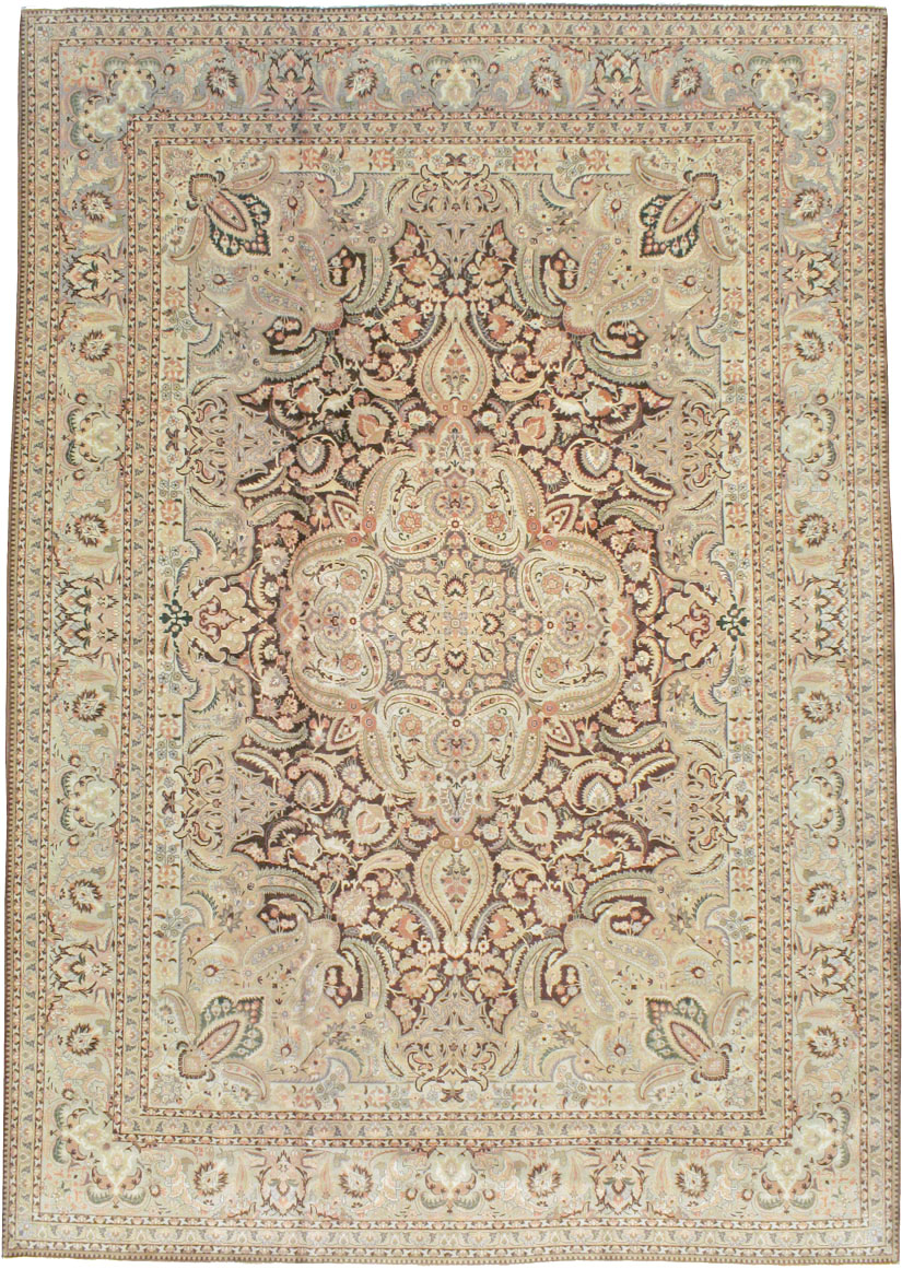 Vintage Persian Tabriz Carpet, No.14066 - Galerie Shabab