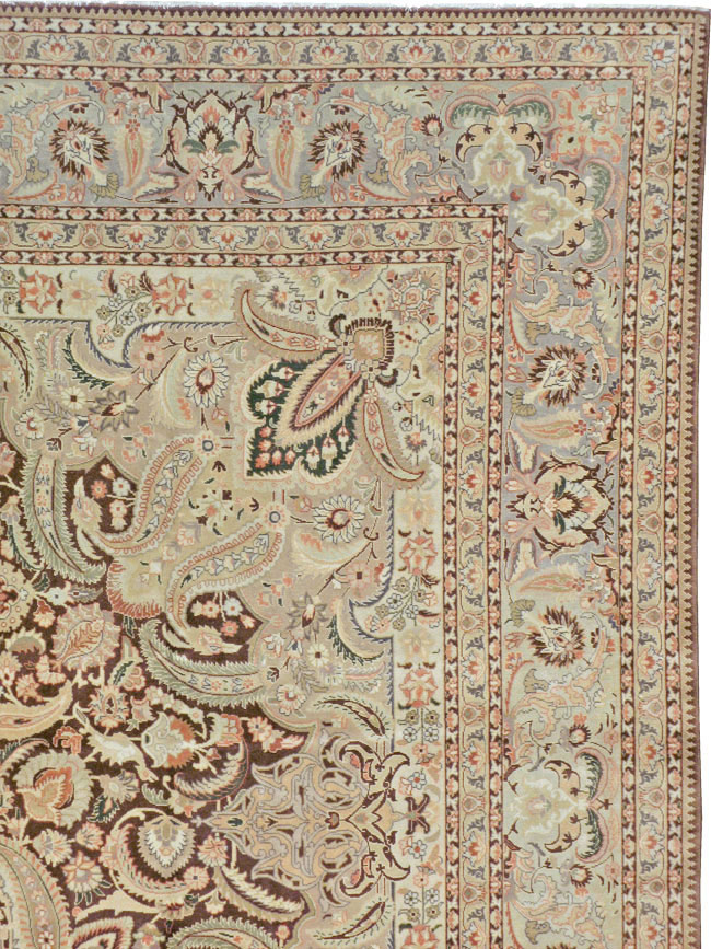 Vintage Persian Tabriz Carpet, No.14066 - Galerie Shabab