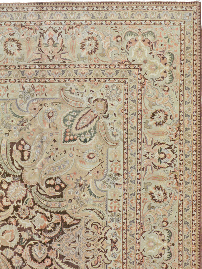 Vintage Persian Tabriz Carpet, No.14066 - Galerie Shabab