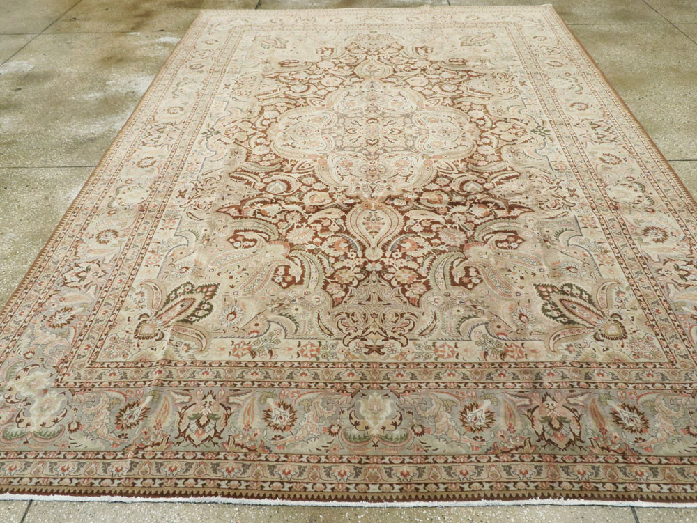 Vintage Persian Tabriz Carpet, No.14066 - Galerie Shabab