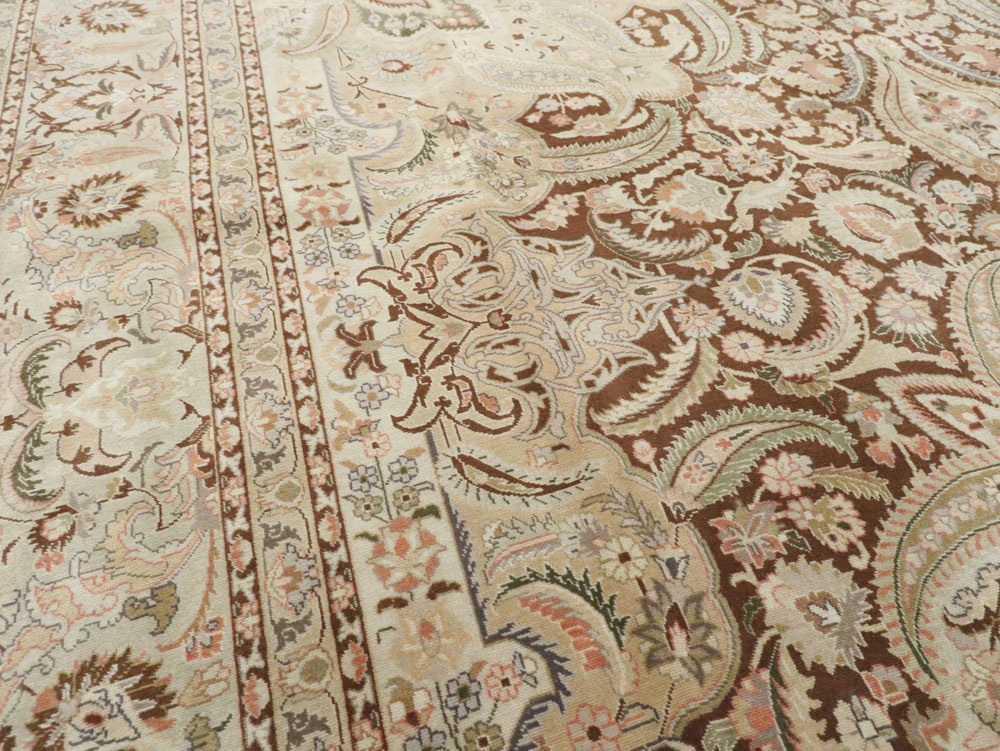 Vintage Persian Tabriz Carpet, No.14066 - Galerie Shabab