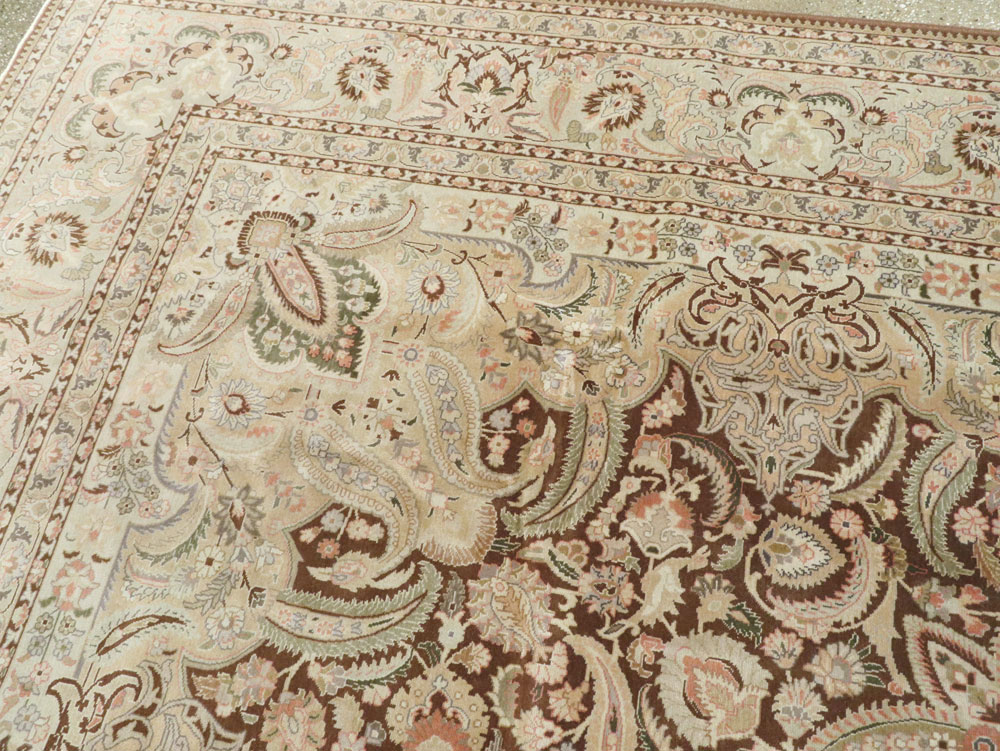 Vintage Persian Tabriz Carpet, No.14066 - Galerie Shabab