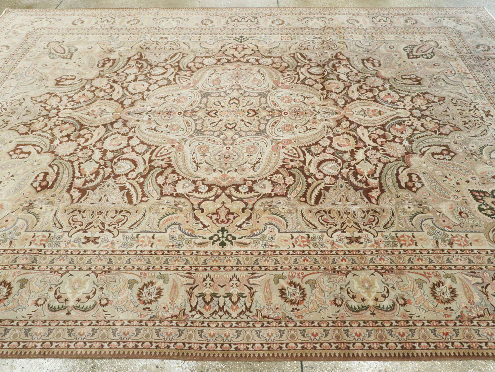 Vintage Persian Tabriz Carpet, No.14066 - Galerie Shabab