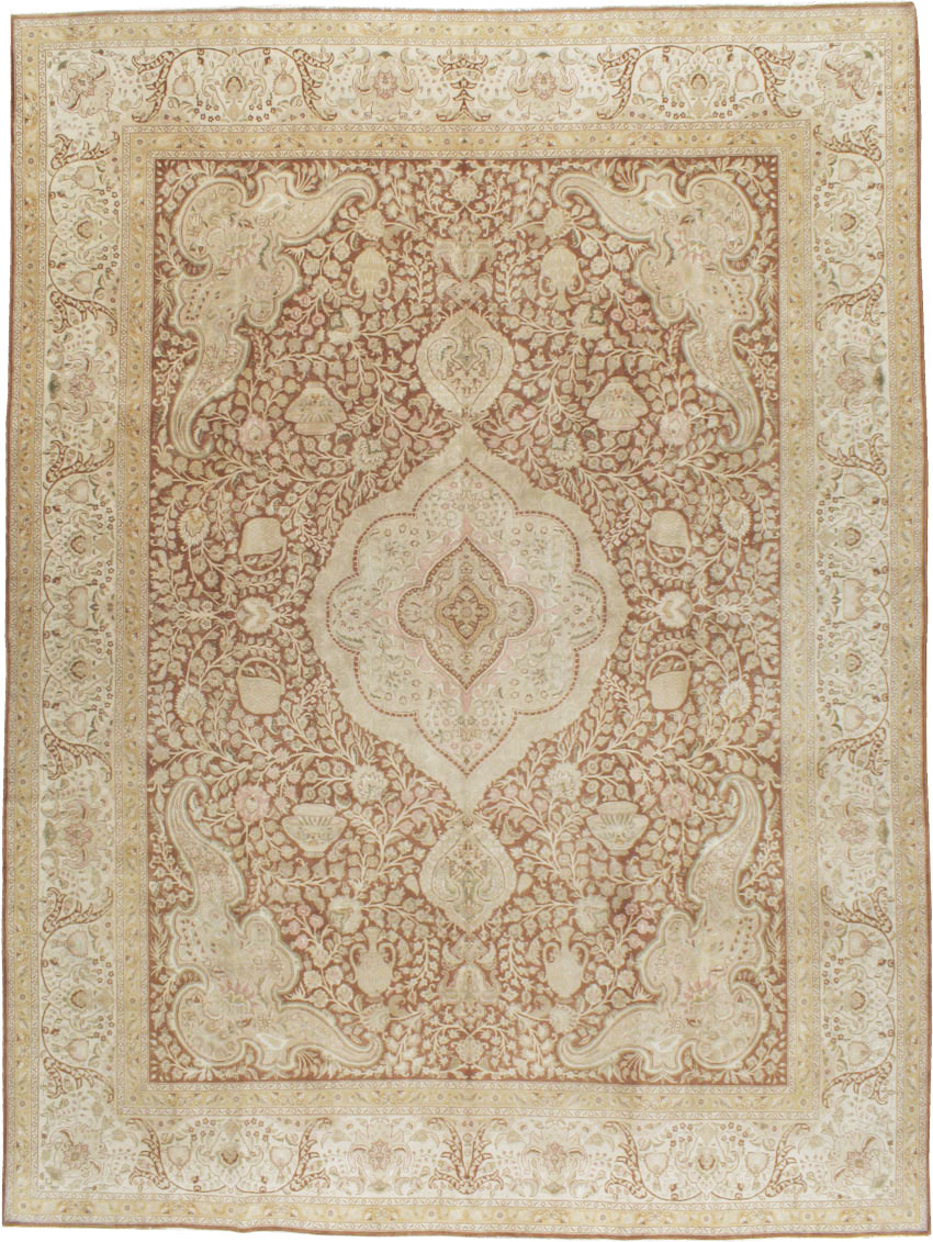 Vintage Persian Tabriz Carpet, No.14068 - Galerie Shabab