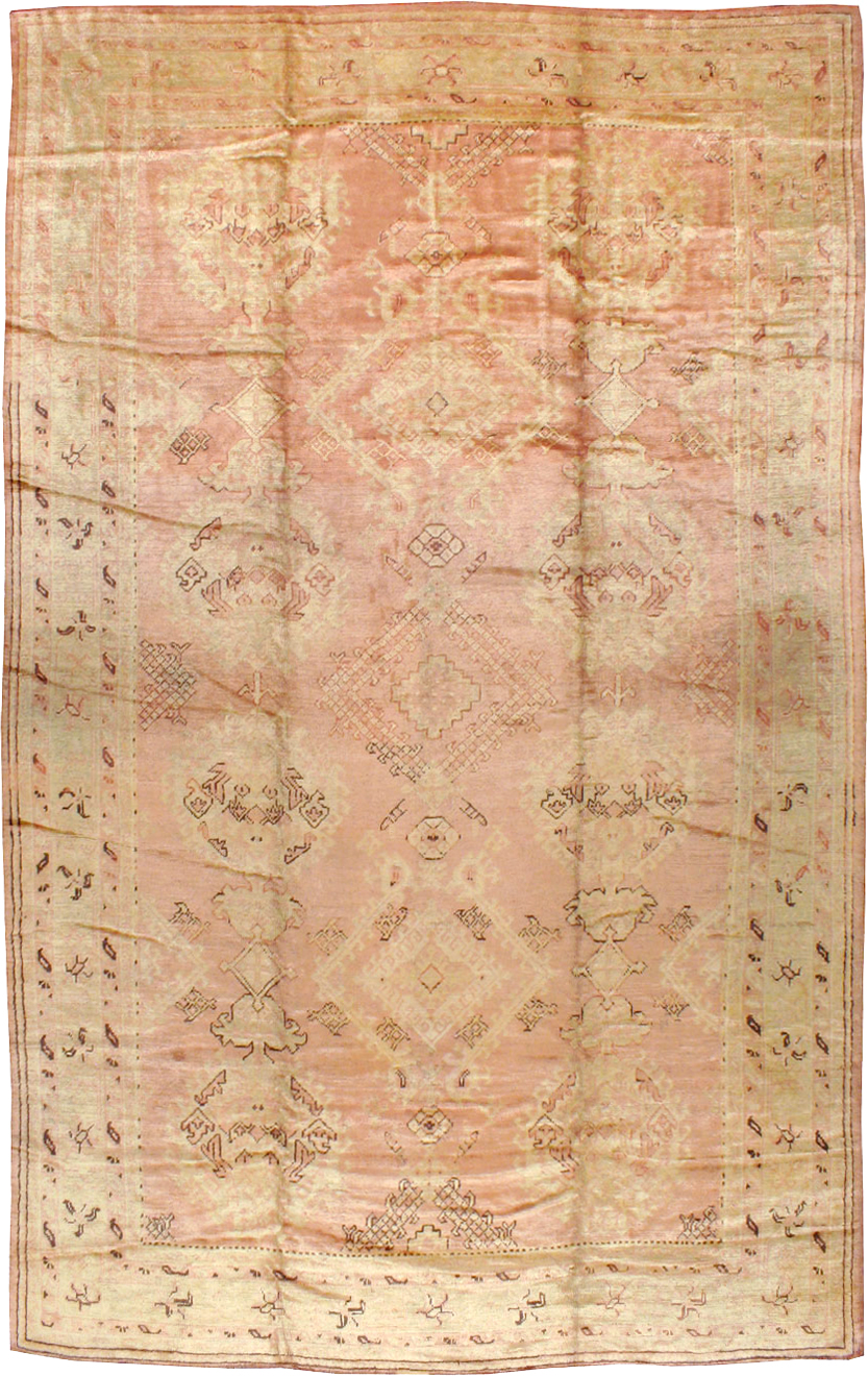 Antique Turkish Oushak Carpet, No.14106 - Galerie Shabab