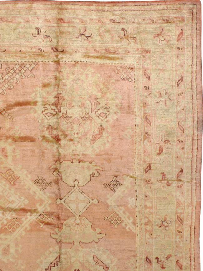 Antique Turkish Oushak Carpet, No.14106 - Galerie Shabab