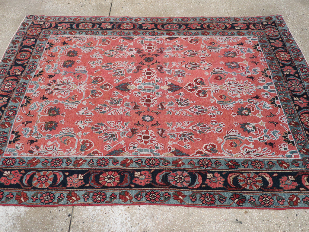 Vintage Persian Bibikabad Accent Rug, No.14114 - Galerie Shabab