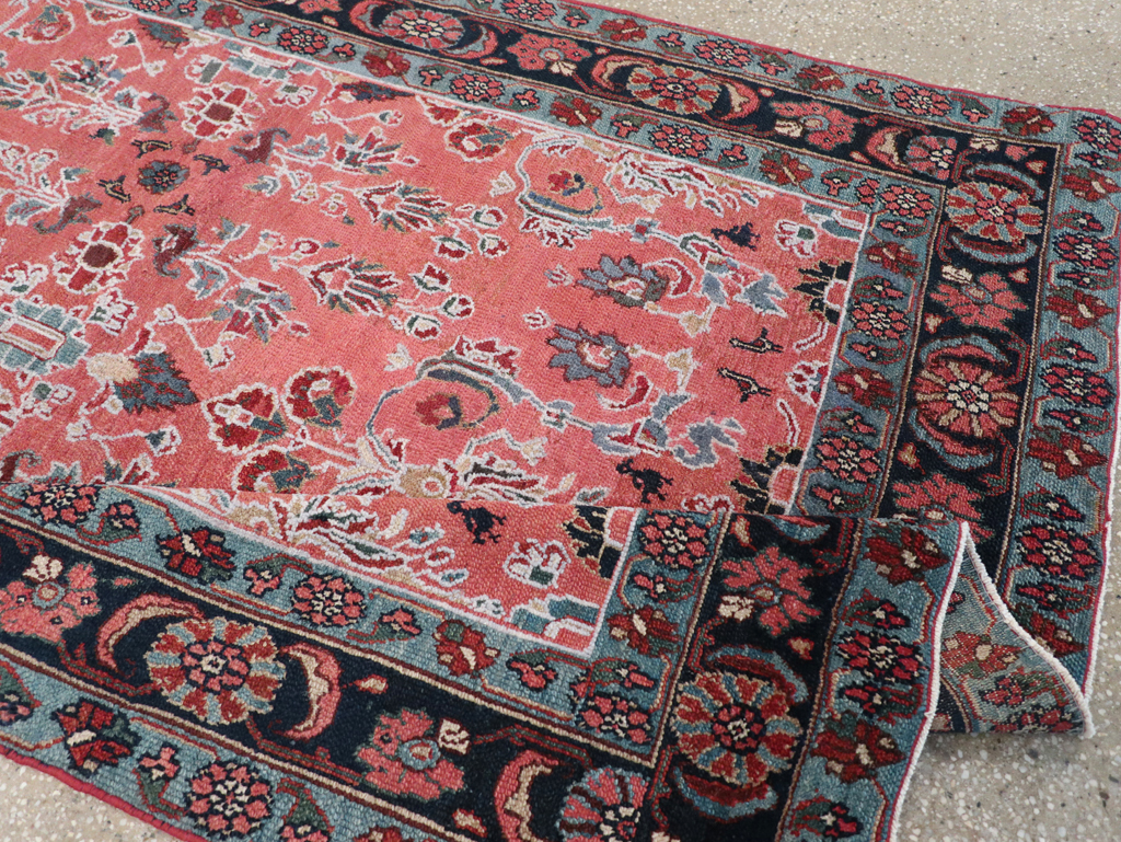 Vintage Persian Bibikabad Accent Rug, No.14114 - Galerie Shabab